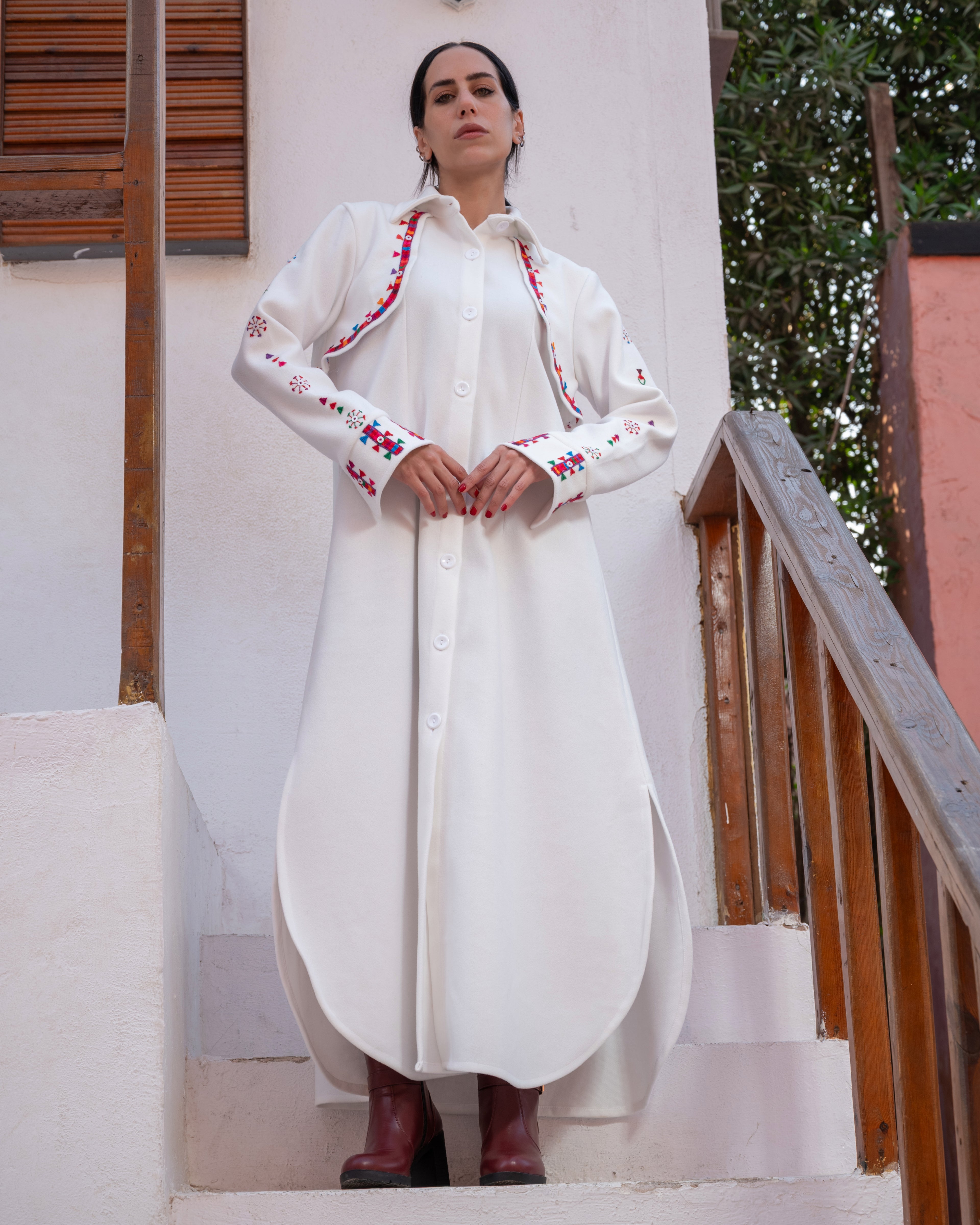 Siwa Oasis Edition Layered Wool Coat