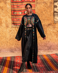 The "Nile Lotus" Edition: Hand-Painted Velvet Kimono