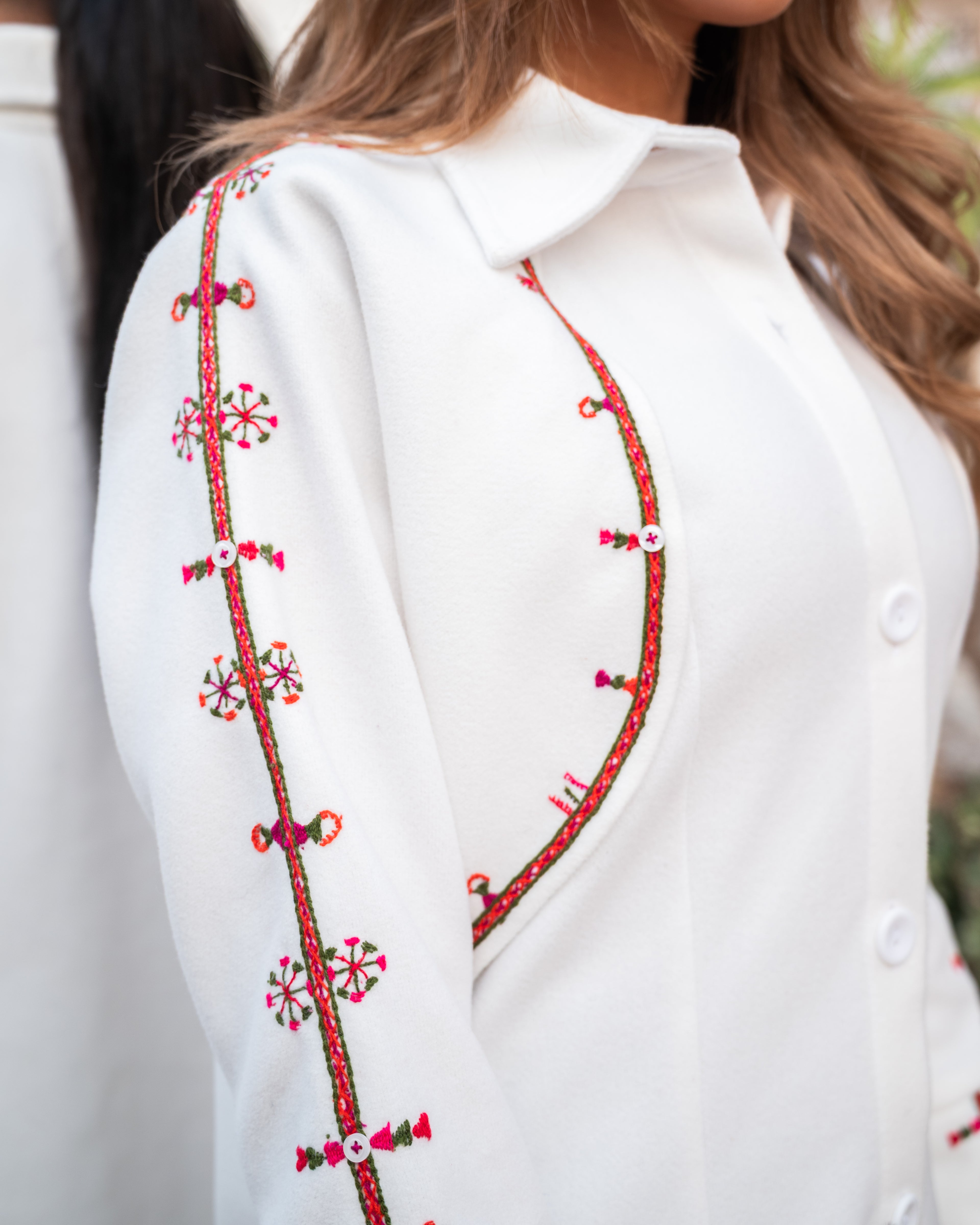 Siwa Oasis Red Border Coat