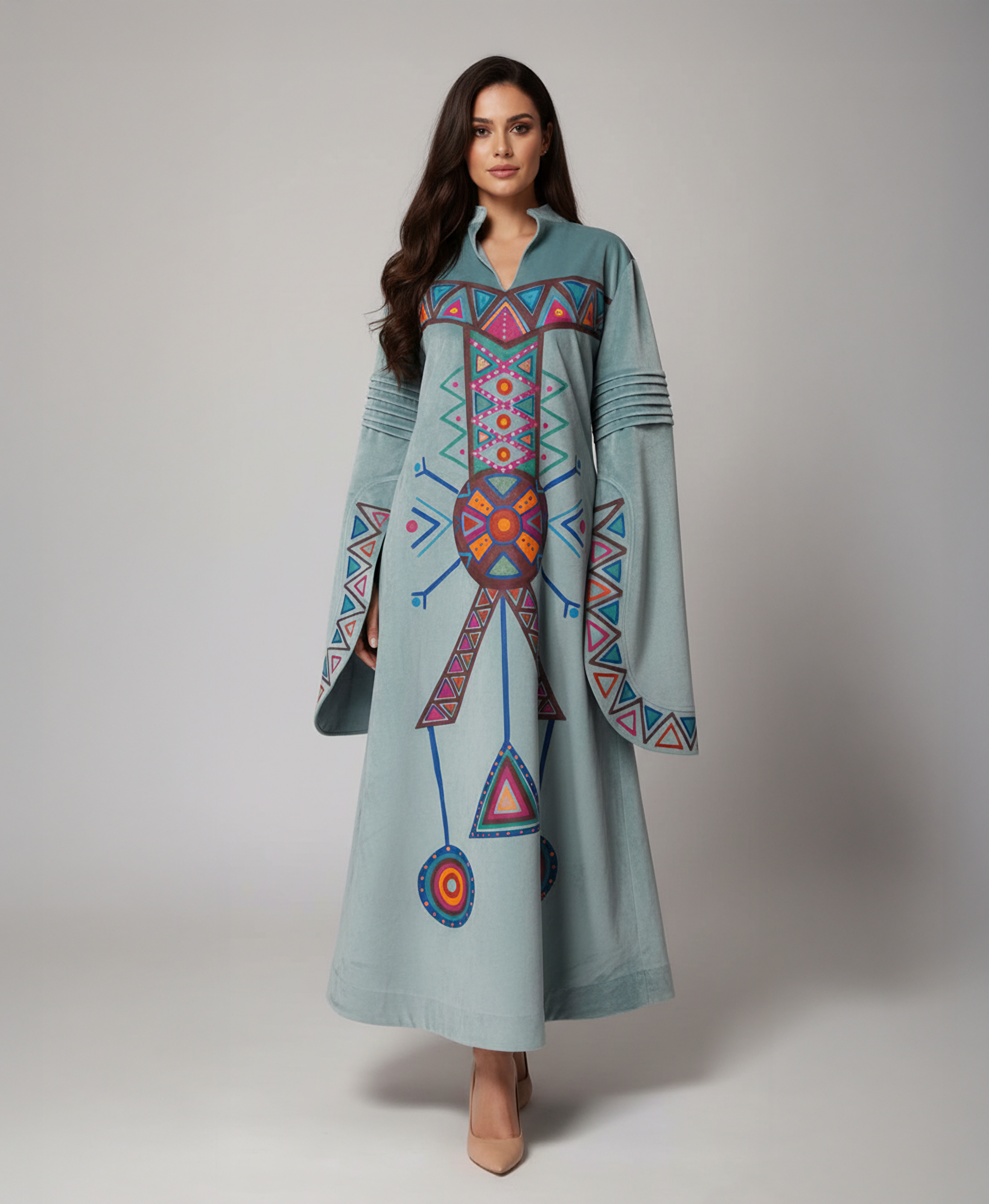 Desert Geometry Statement Dress