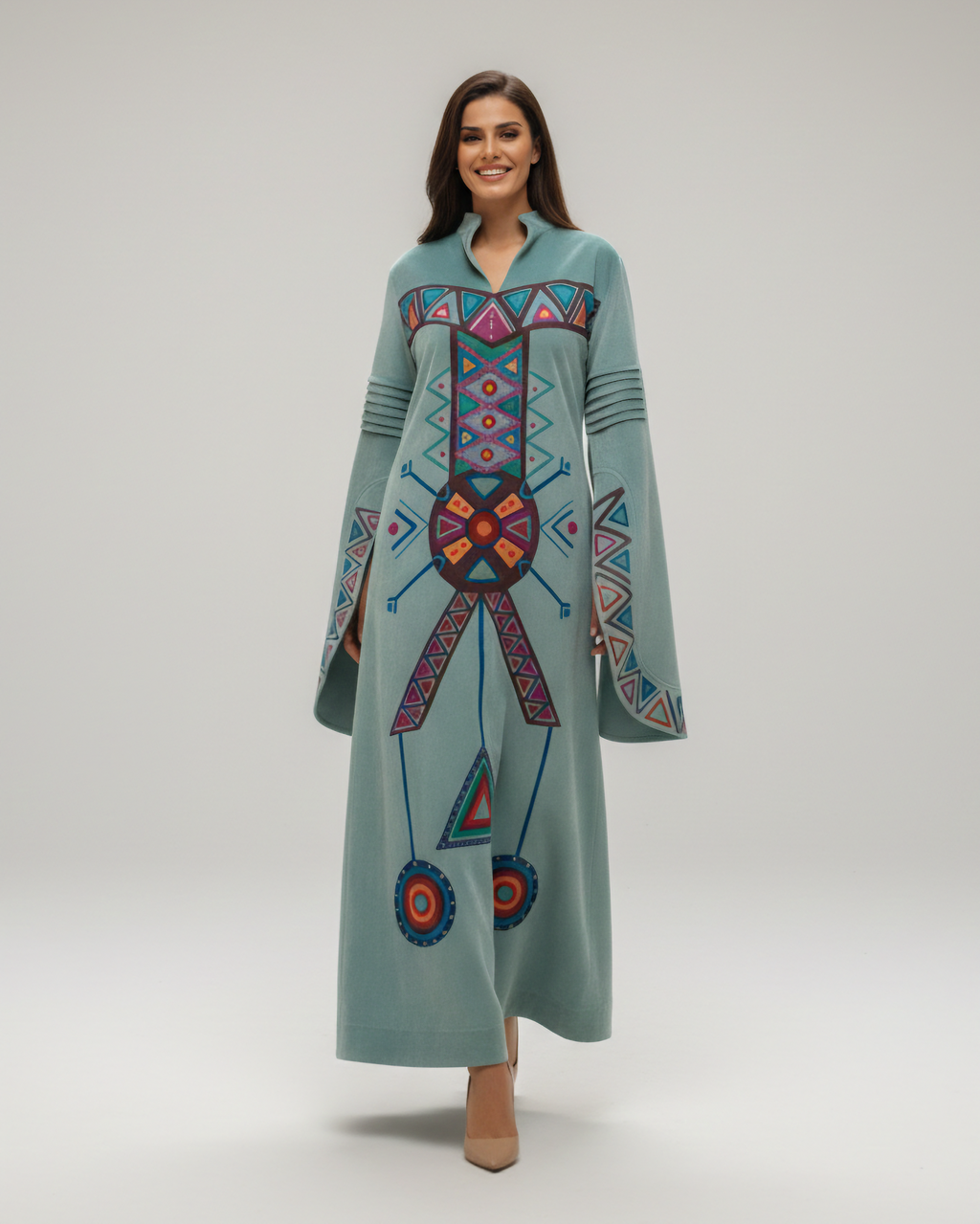Desert Geometry Statement Dress