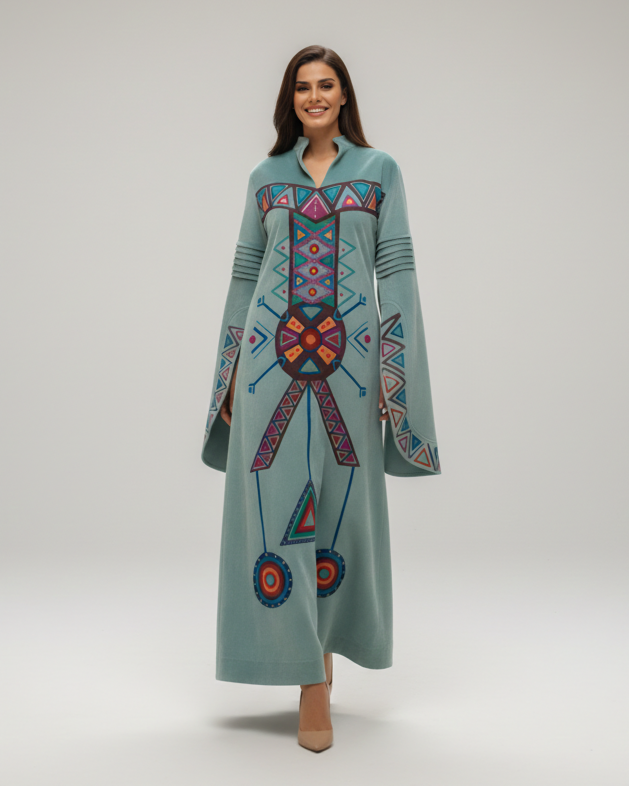 Desert Geometry Statement Dress