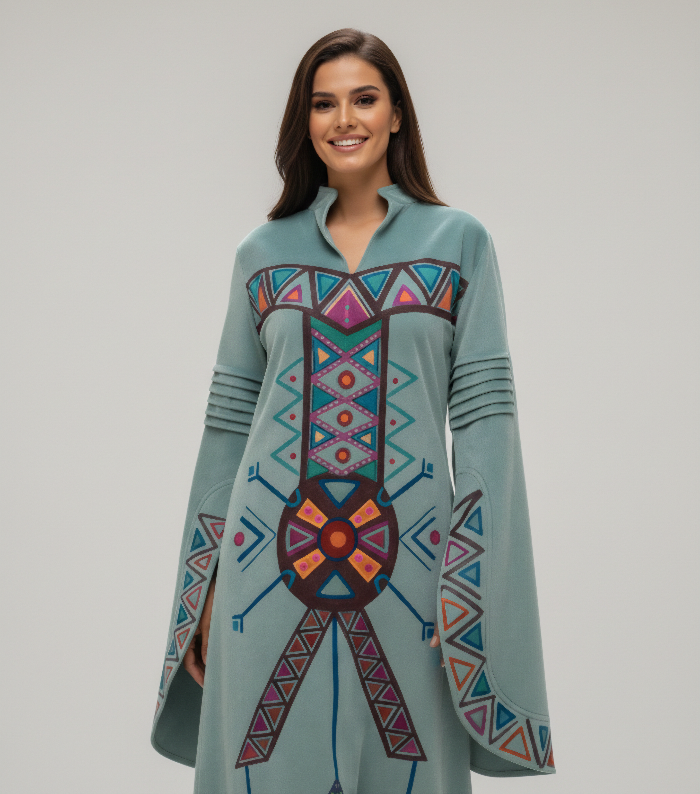 Desert Geometry Statement Dress