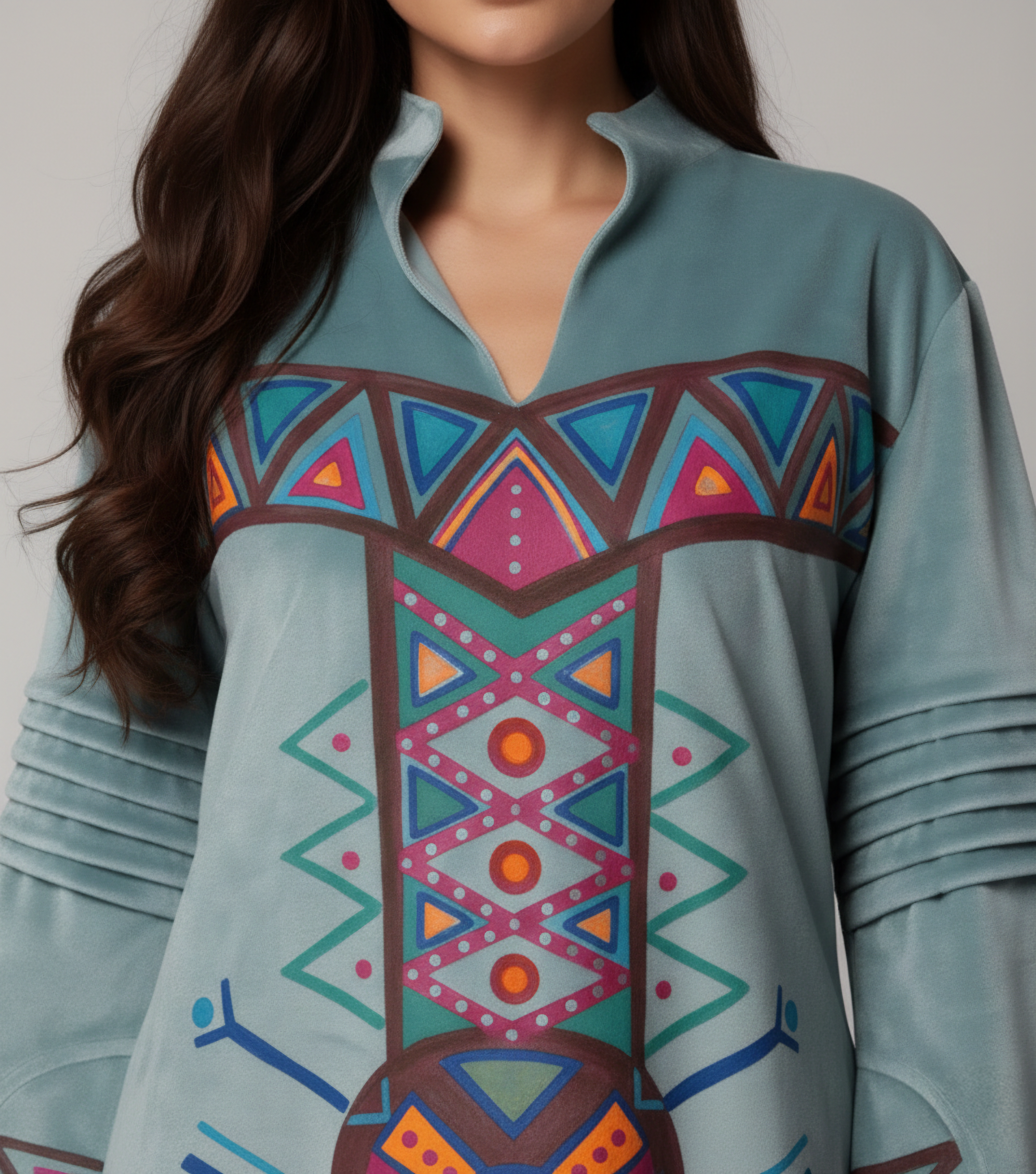 Desert Geometry Statement Dress