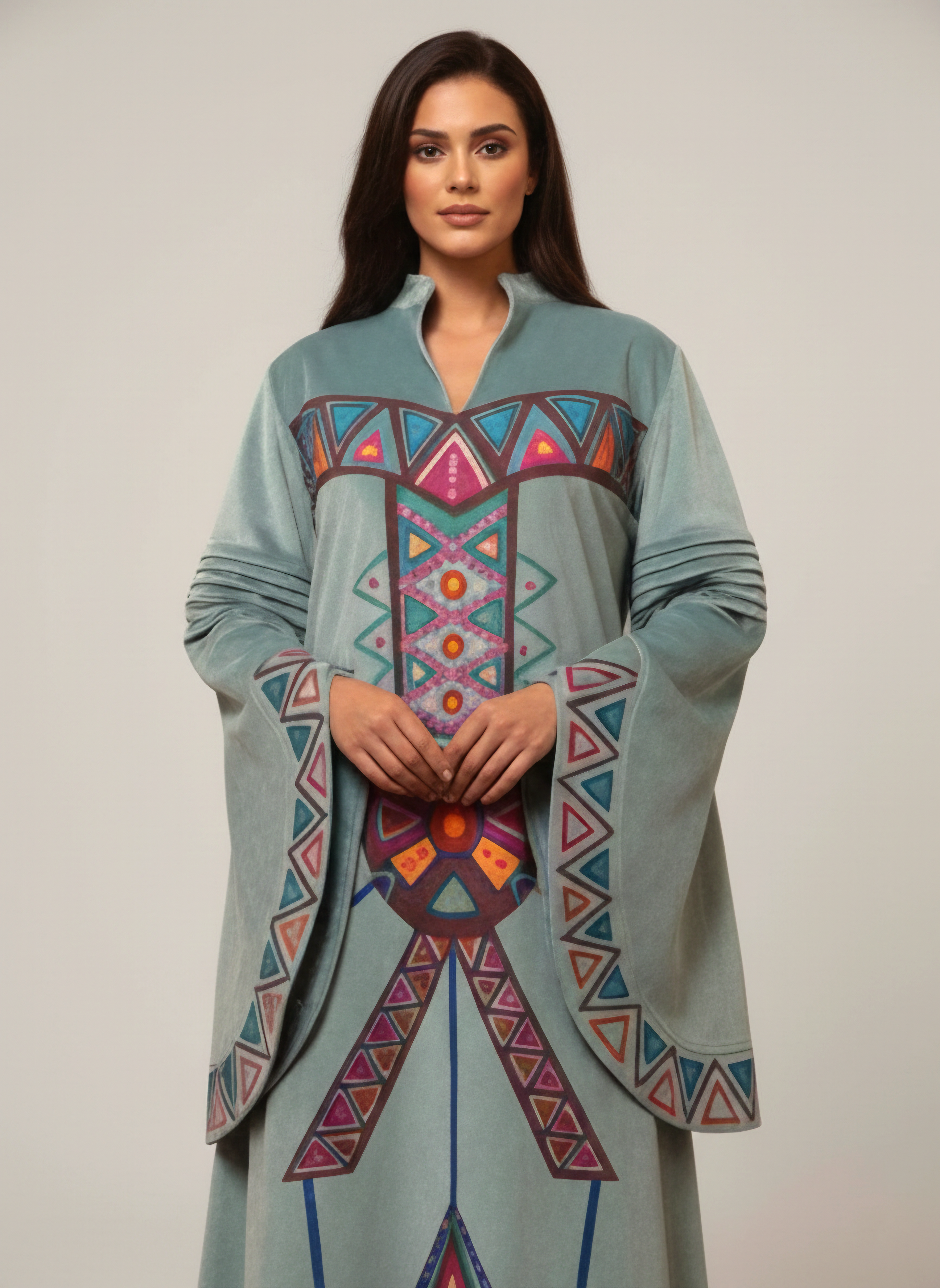 Desert Geometry Statement Dress